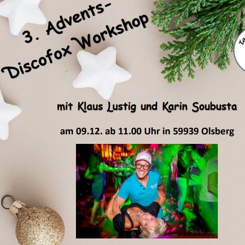 Advents-Discofox-Workshop am 09. Dezember