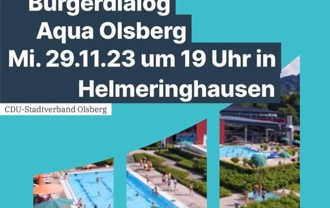 CDU Olsberg: Bürgerdialog zum AquaOlsberg am 29.11.2023