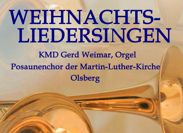 Weihnachtsliedersingen mit dem Posaunenchor am 10. Dezember 2023