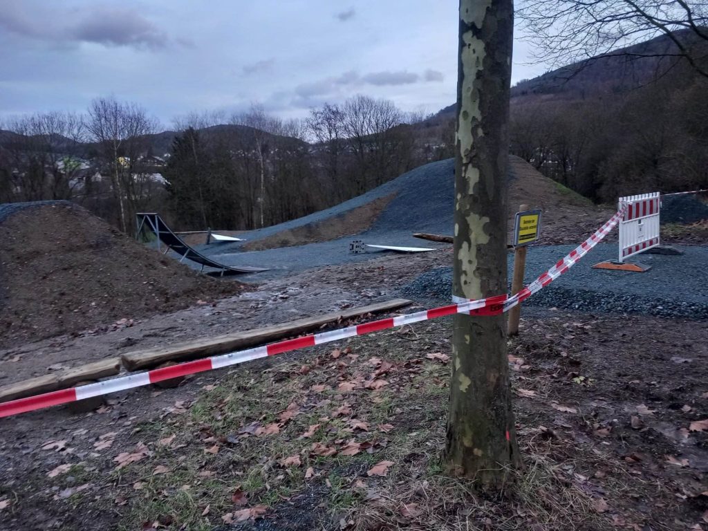 Blick in den Bikepark Ende Dezember 2023. Foto: bigge-online