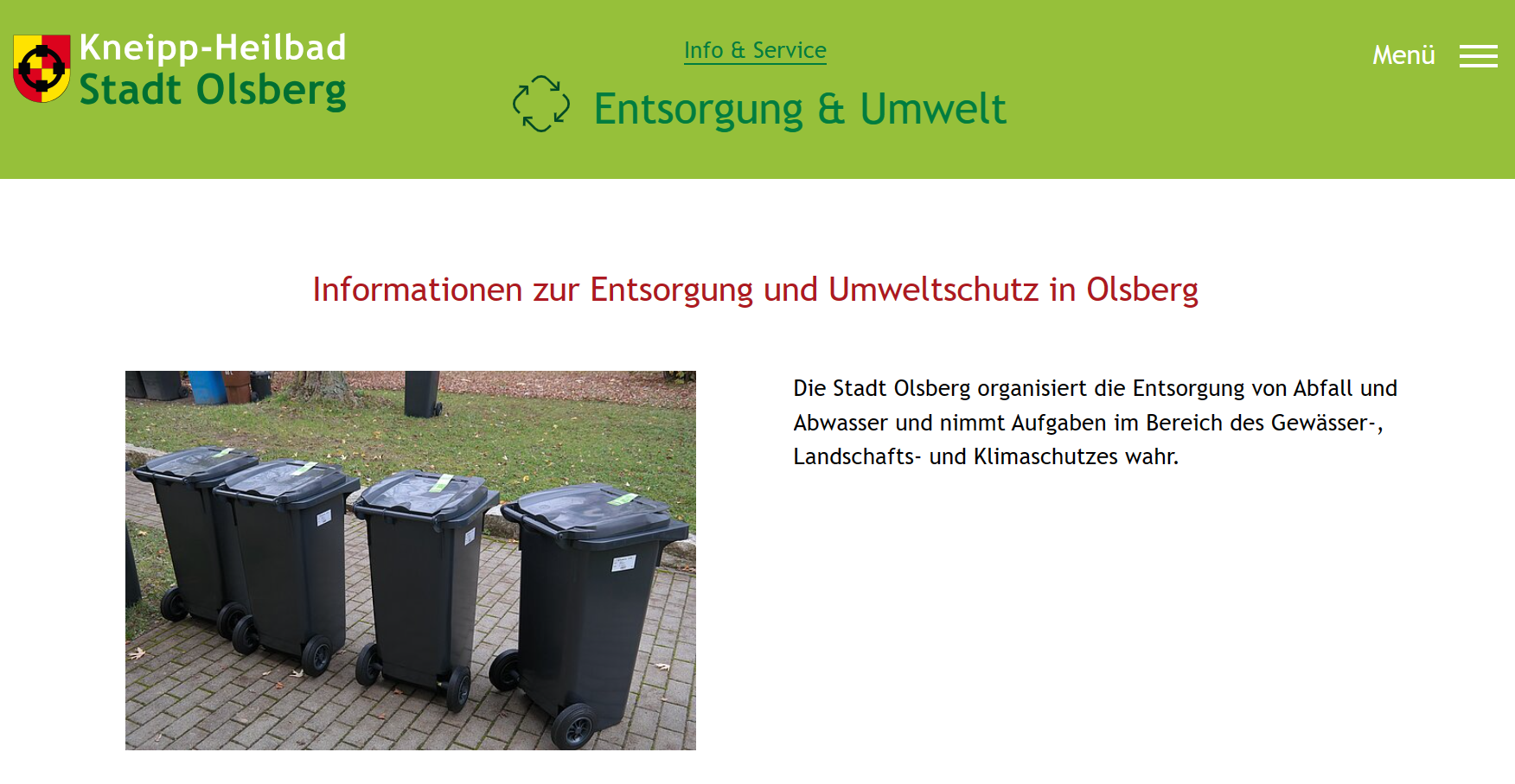 Screenshot: olsberg.de