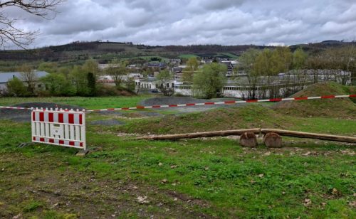 Blick in den Bikepark in der Talstraße in Bigge am 9. April 2024. Foto: bigge-online
