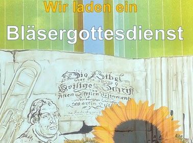 Am 05.10.2025 feiert die Ev. Auferstehungskirchengemeinde Olsberg-Bestwig unter der Gestaltung des Posaunenchores der Martin-Luther-Kirche einen Bläsergottesdienst zum Erntedankfest. Plakat: Evangelische Gemeinde